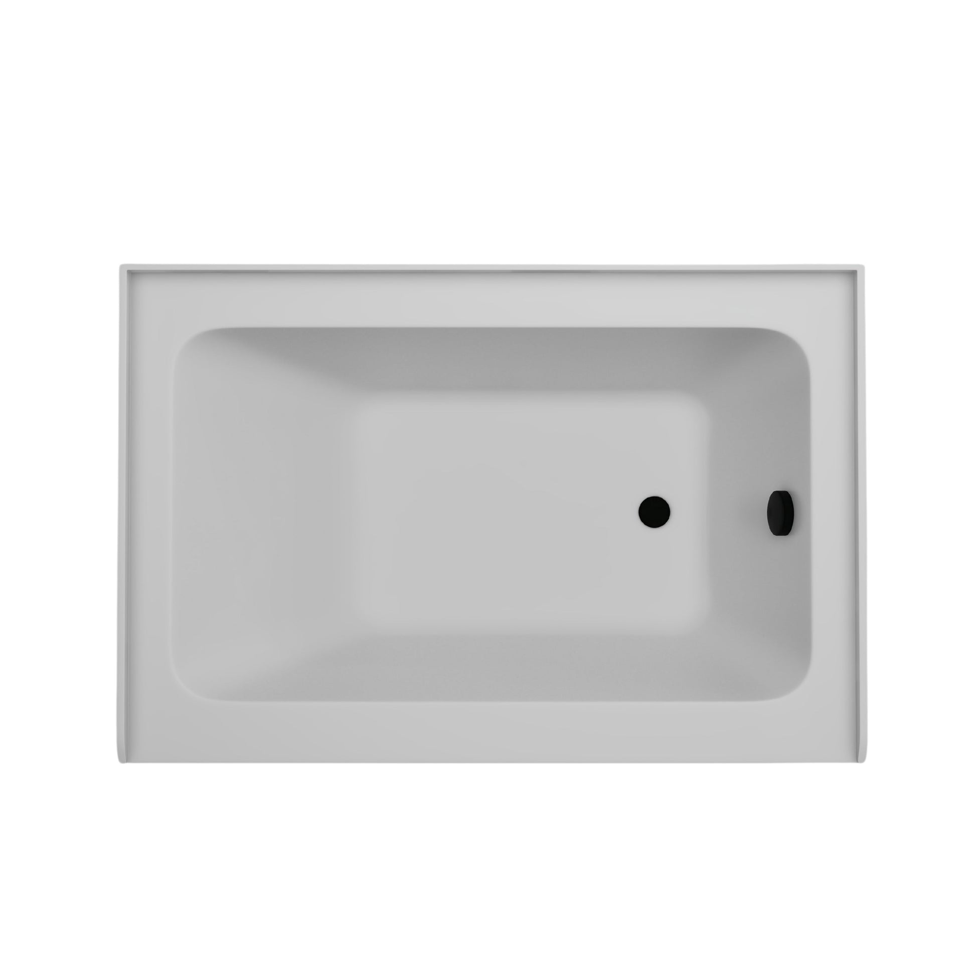 White / Matte Black / Right Drain