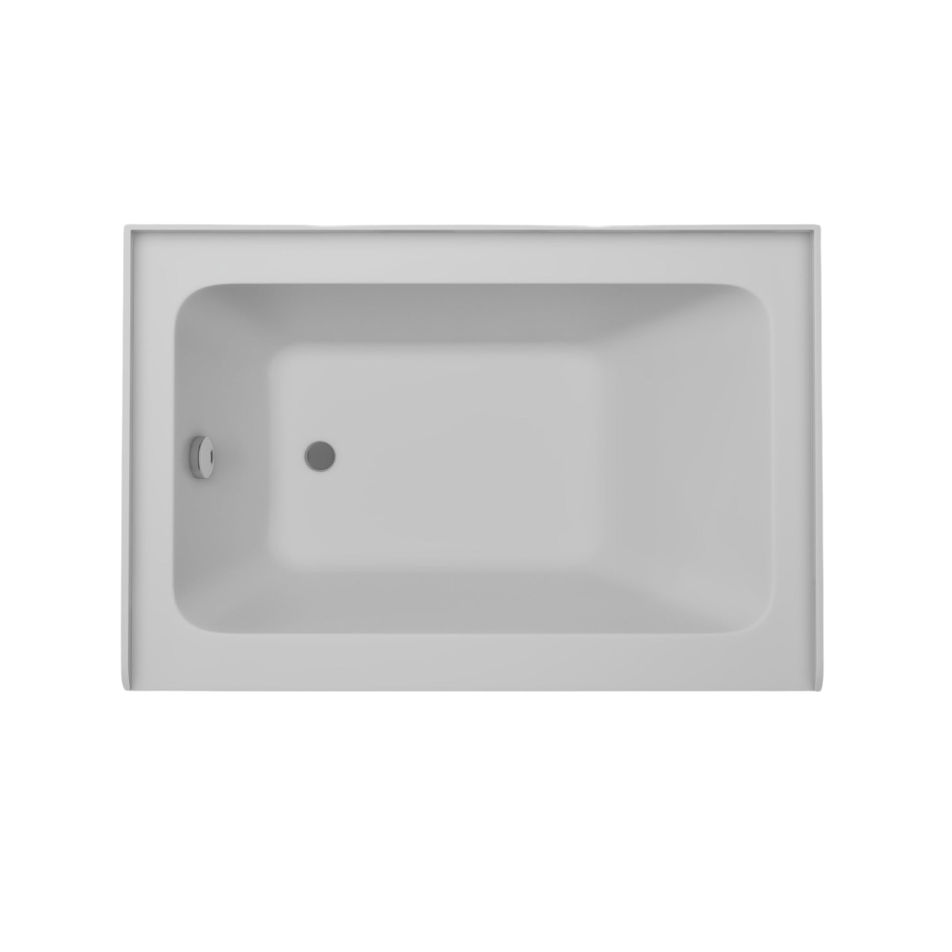 White / Polished Chrome / Left Drain