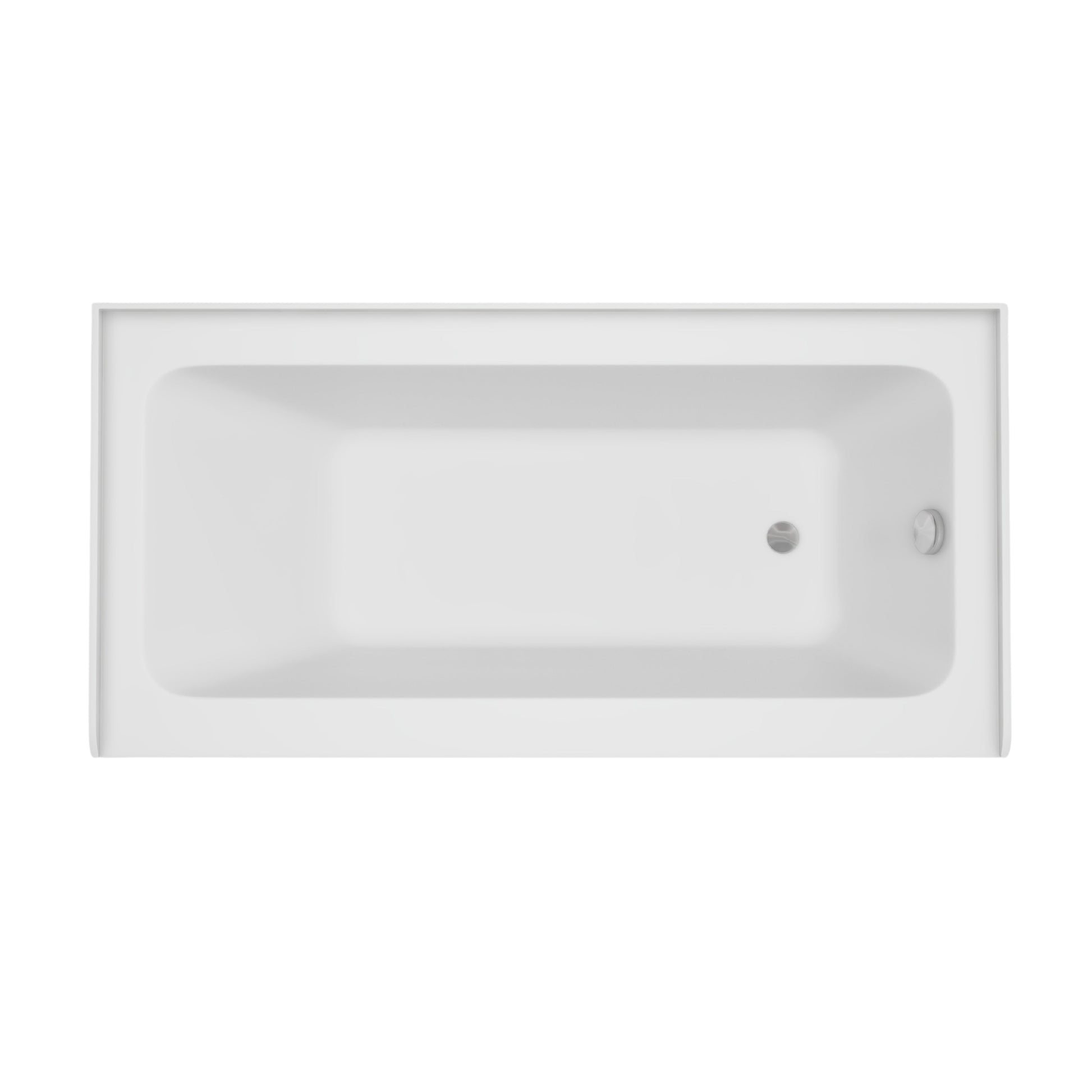 White / Polished Chrome / Right Drain