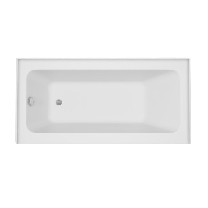 White / Polished Chrome / Left Drain