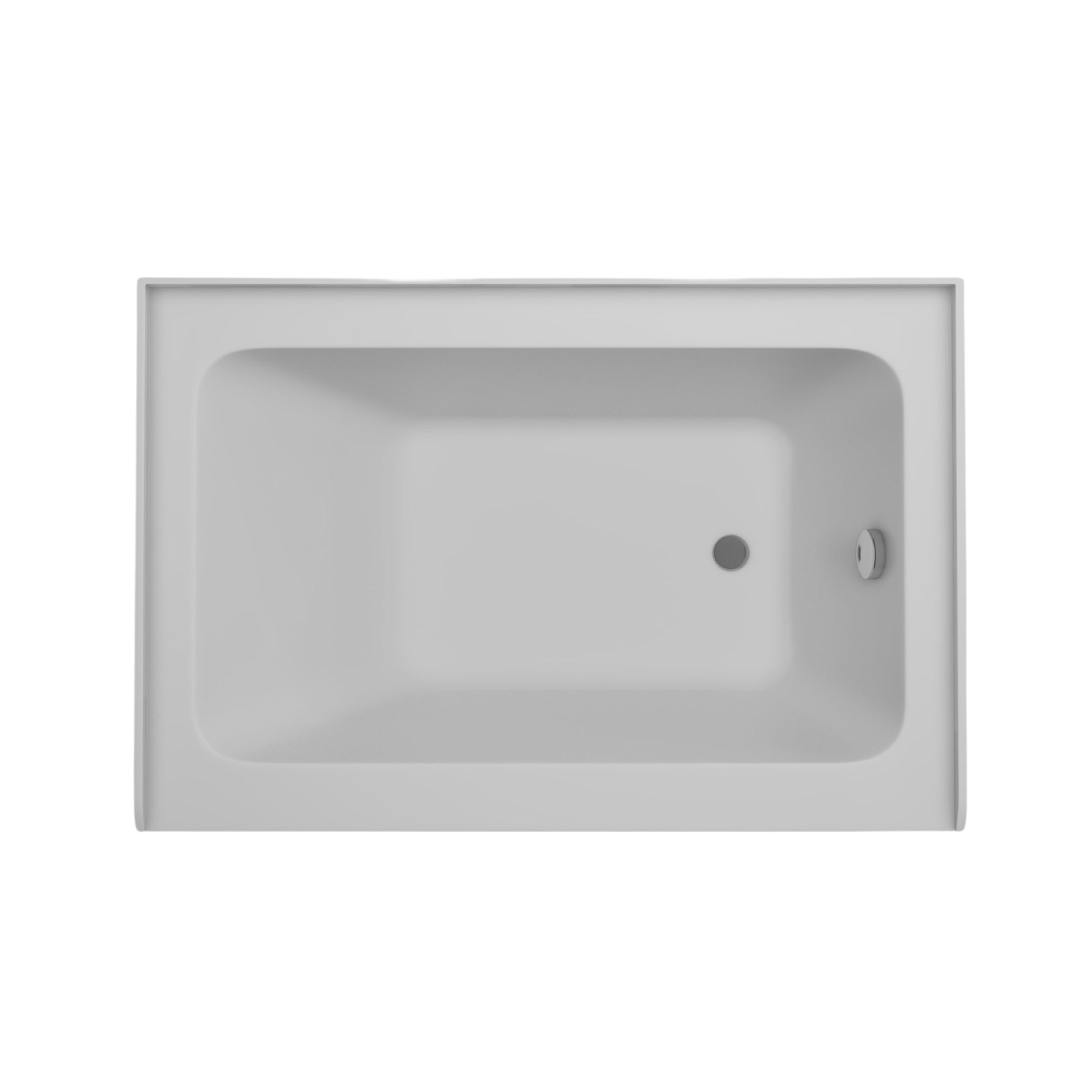 White / Polished Chrome / Right Drain