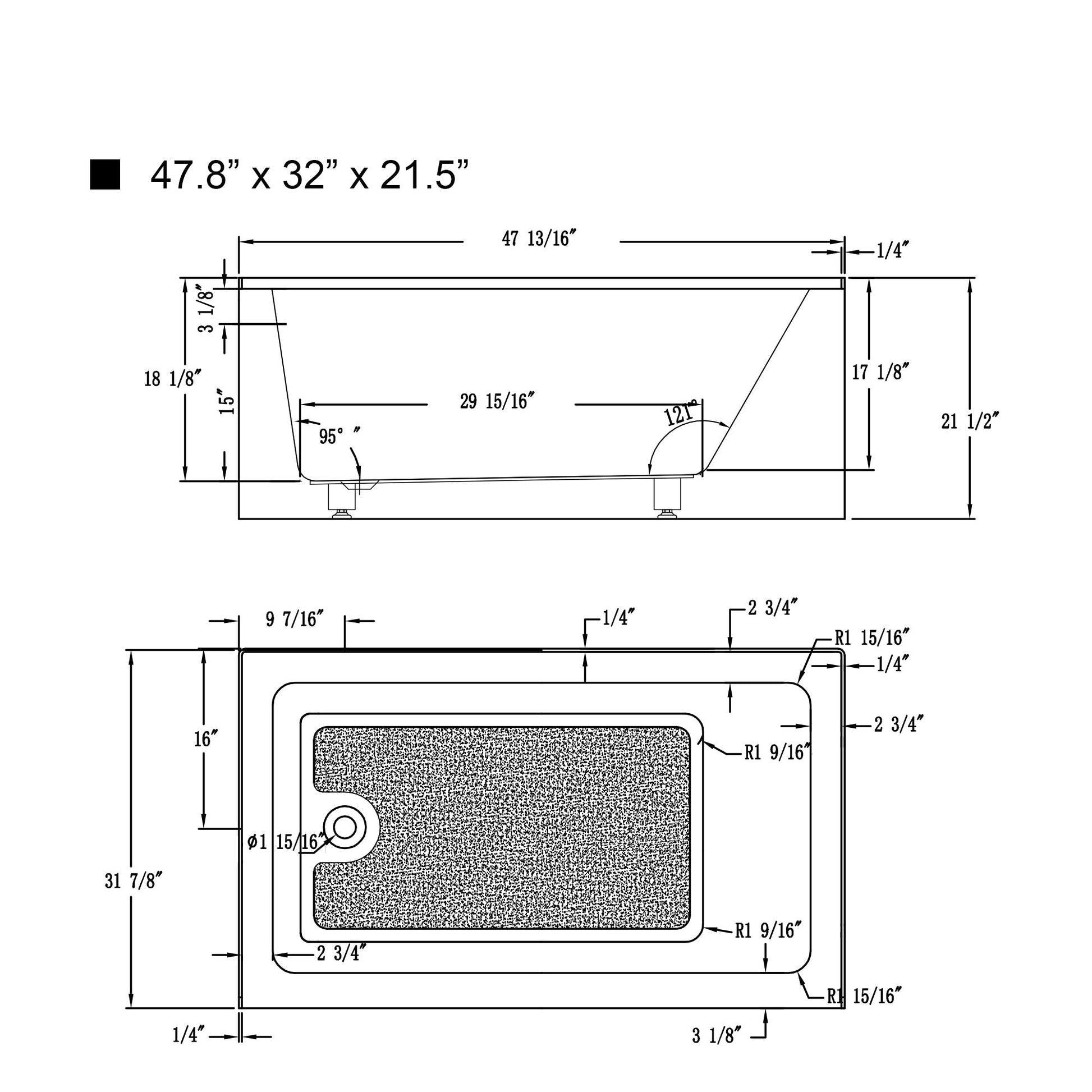 Pure White / Left Drain