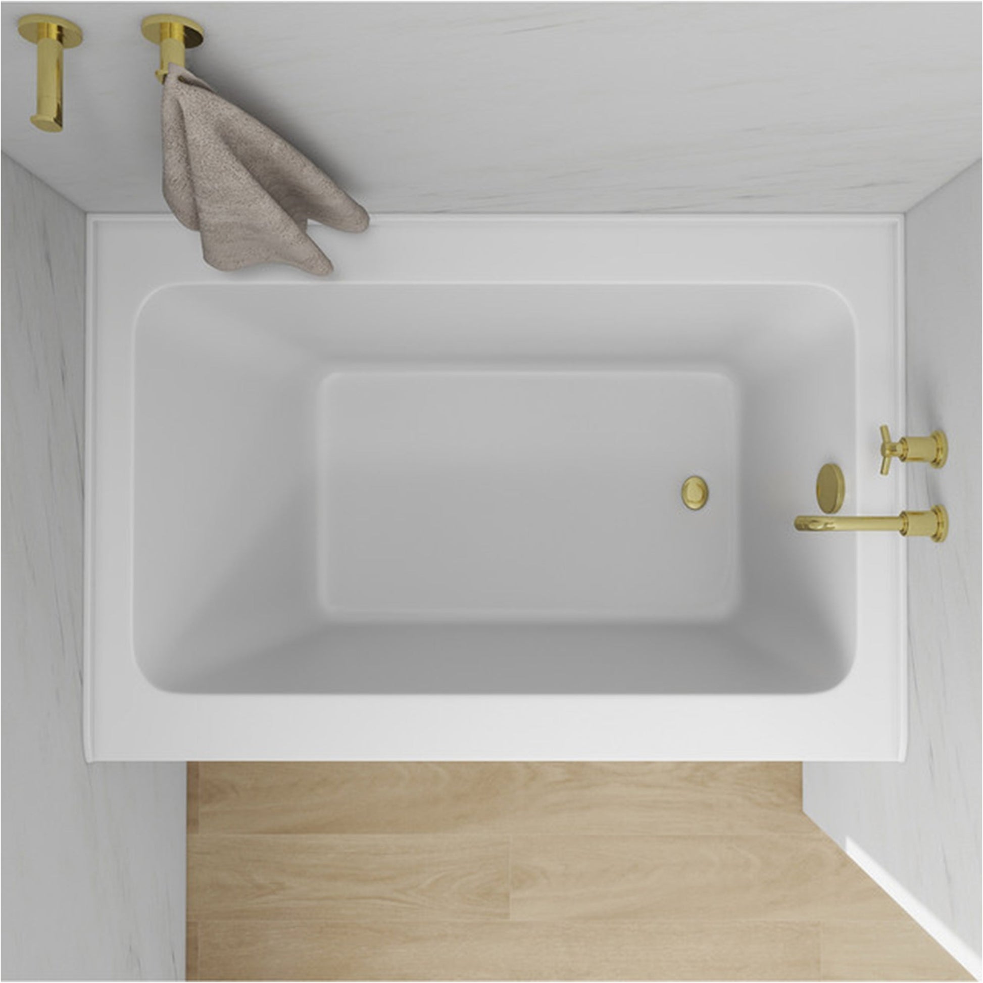 White / Titanium Gold / Right Drain