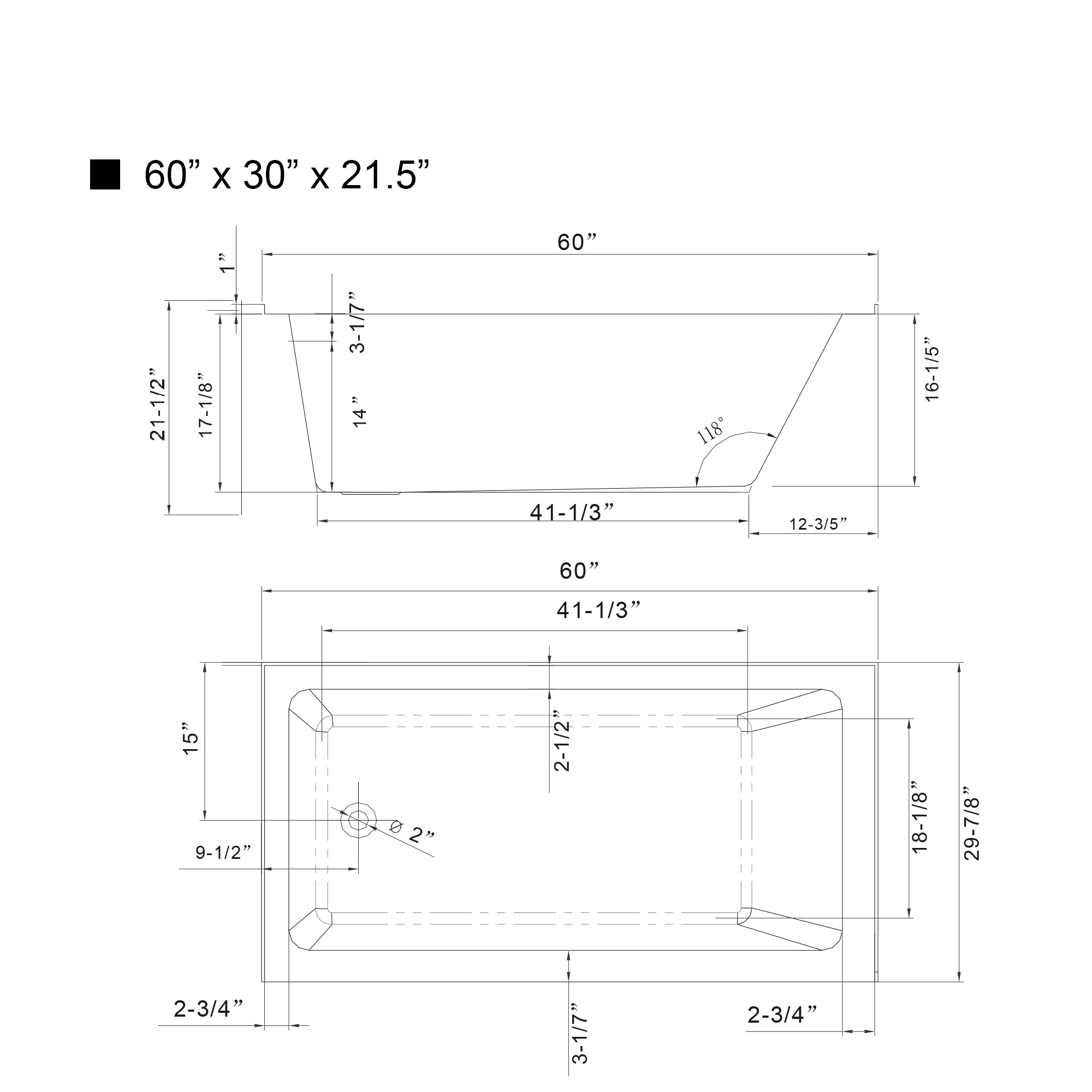 White / Titanium Gold / Left Drain