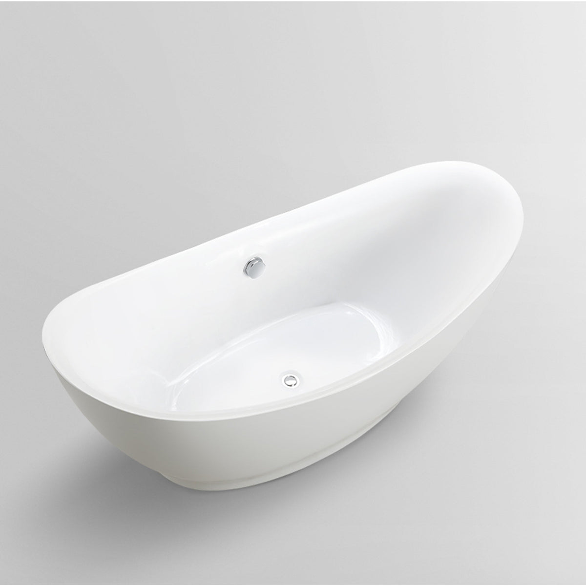 White / Polished Chrome