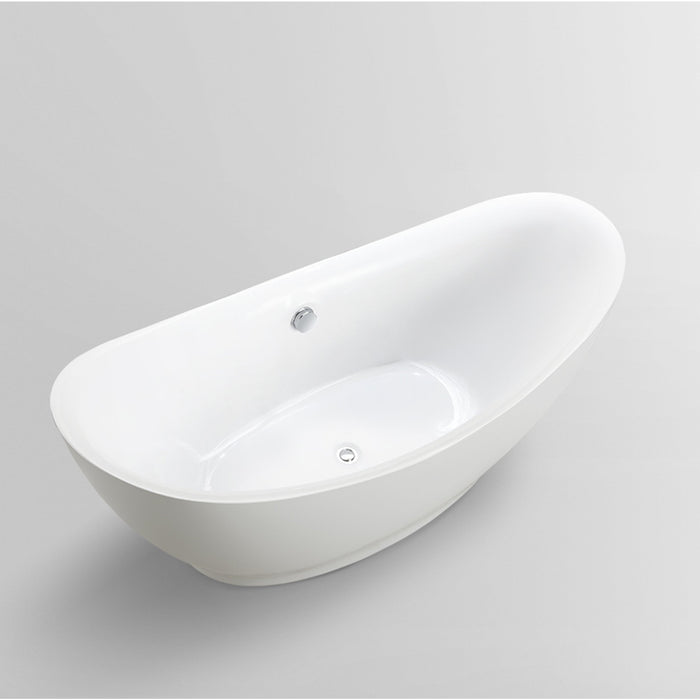White / Polished Chrome