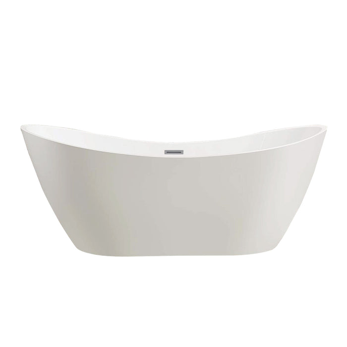 White / Polished Chrome