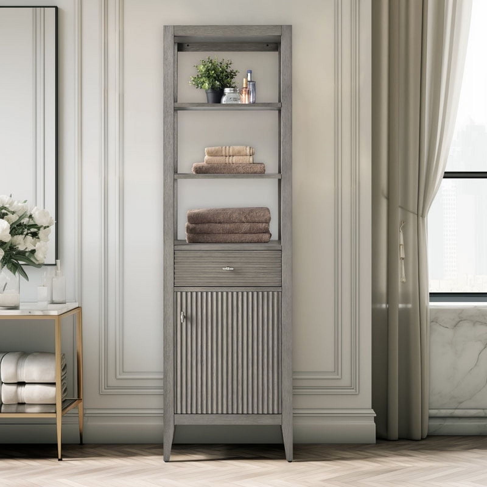 Linear Driftwood Gray / Brushed Nickel