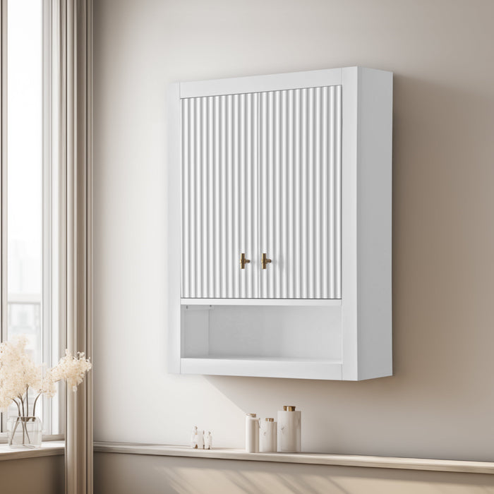Vanity Art Marlo 24" Bathroom Storage Wall Cabinet with 2 Soft-Closing Doors