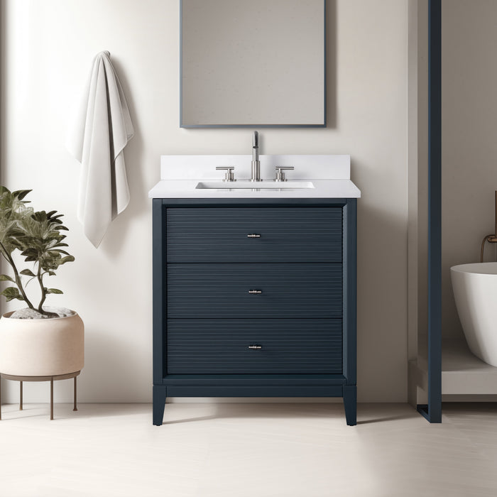 Linear Vintage Spruce Blue / Brushed Nickel