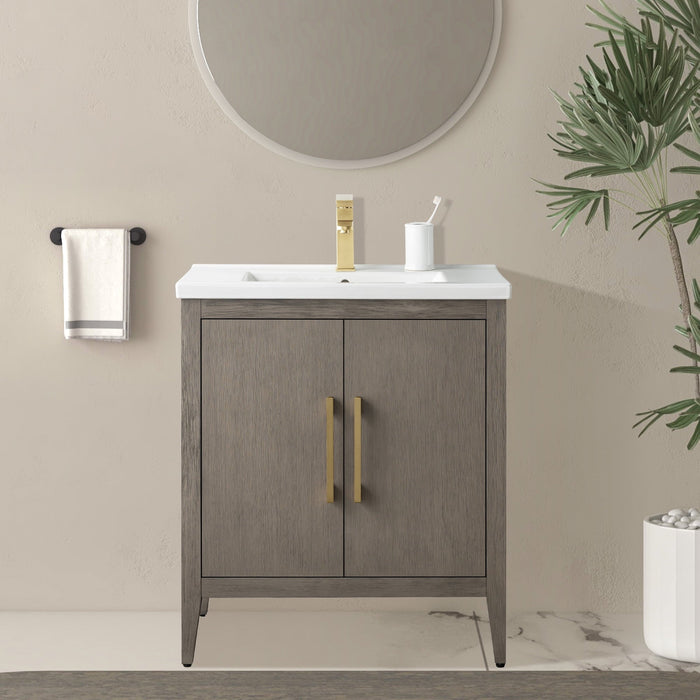 Driftwood Gray / Golden Brushed