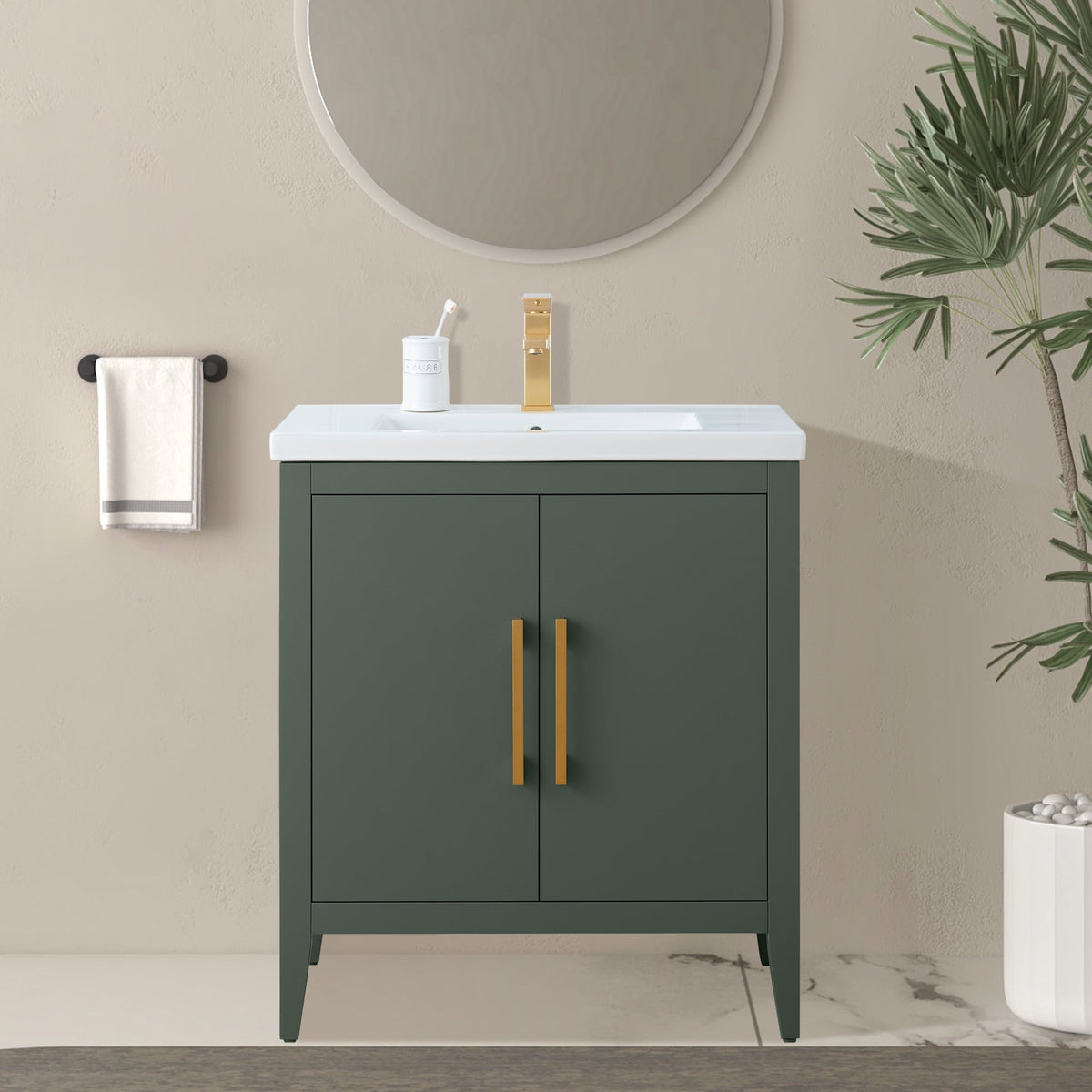 Vintage Green / Golden Brushed