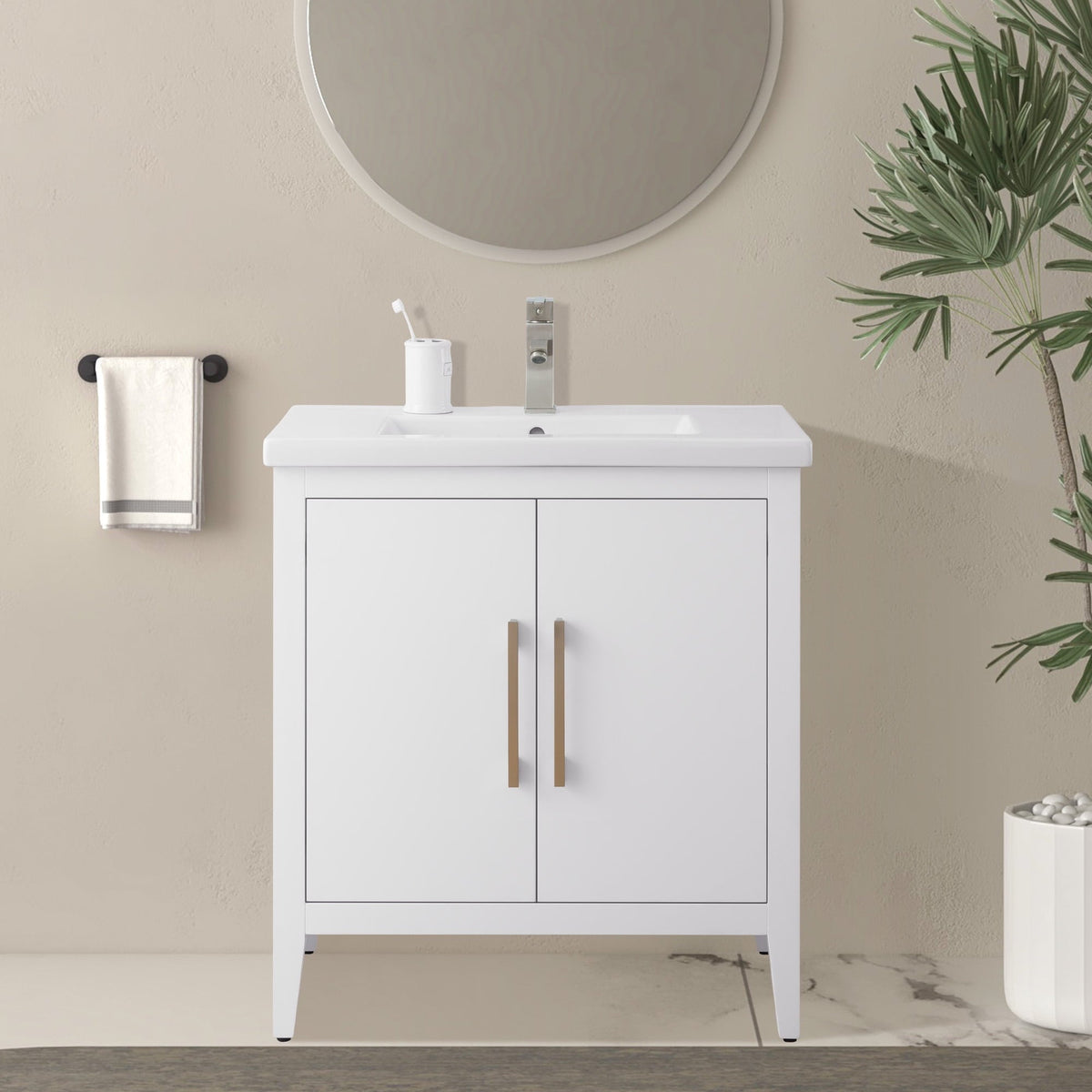White / Brushed Nickel
