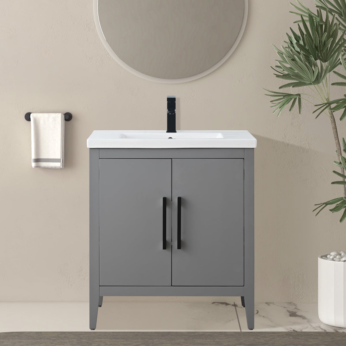 Cashmere Gray / Matte Black