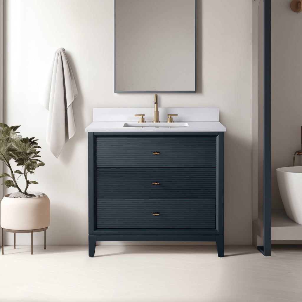 Linear Vintage Spruce Blue / Brushed Nickel
