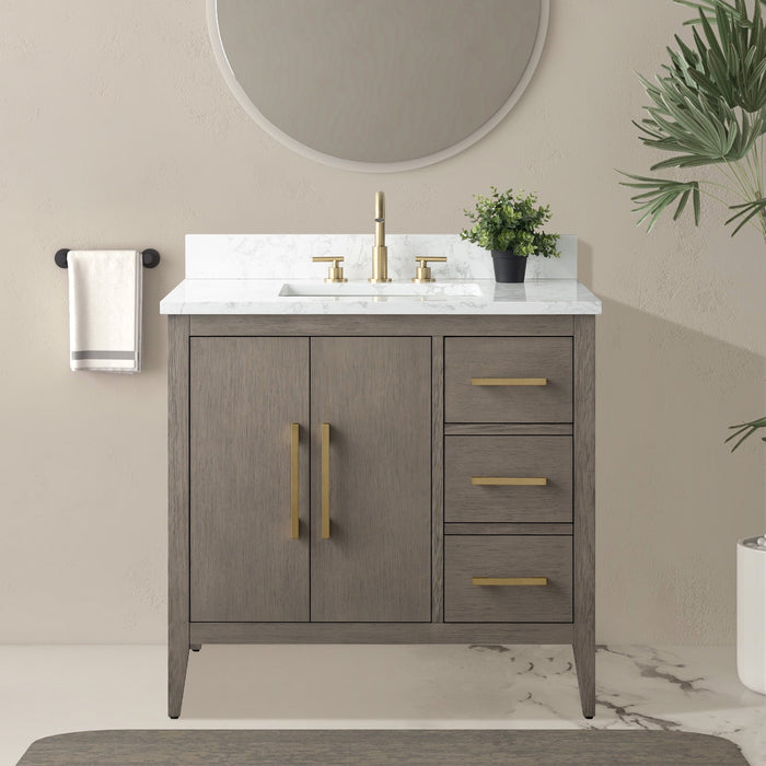 Driftwood Gray / Golden Brushed