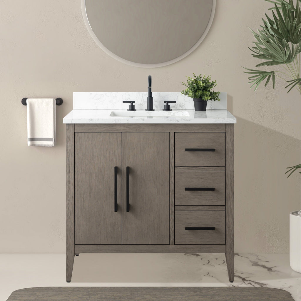 Driftwood Gray / Matte Black