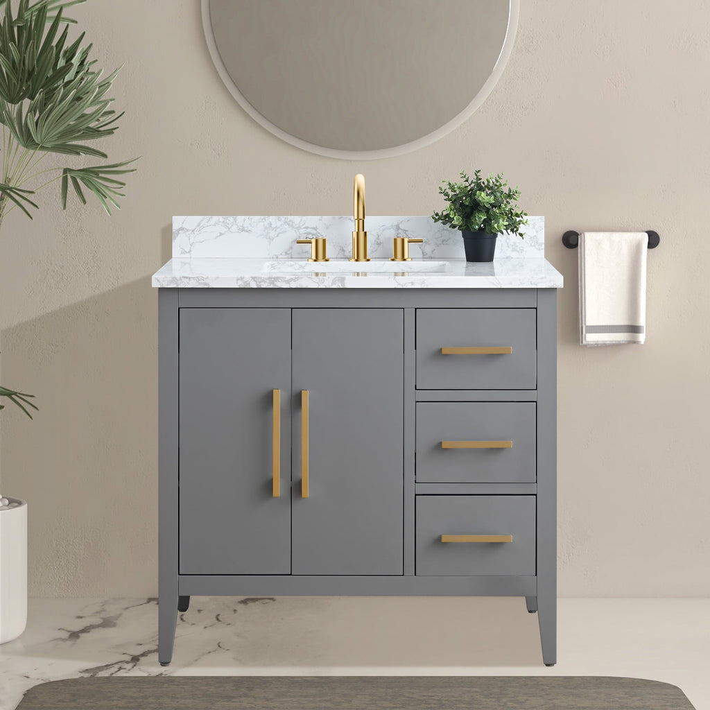 Cashmere Gray / Golden Brushed