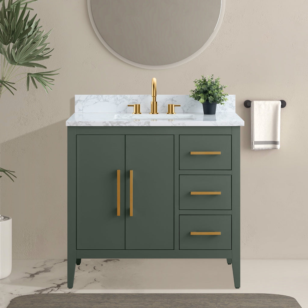 Vintage Green / Golden Brushed