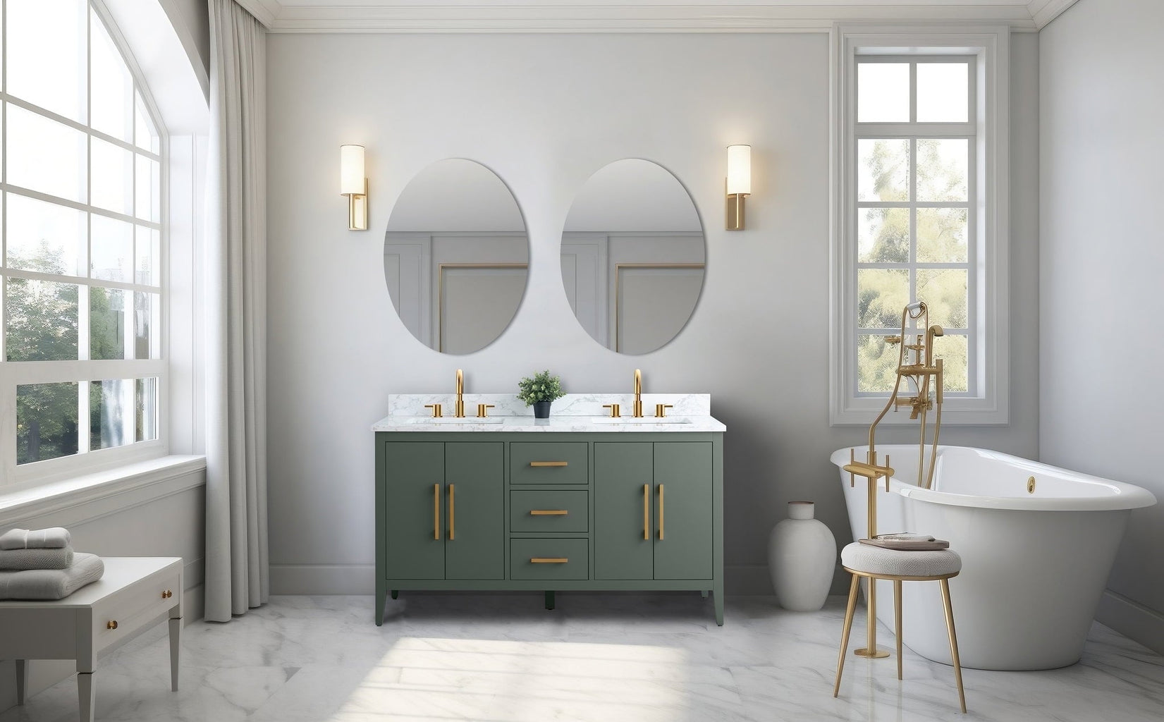 Vintage Green / Golden Brushed