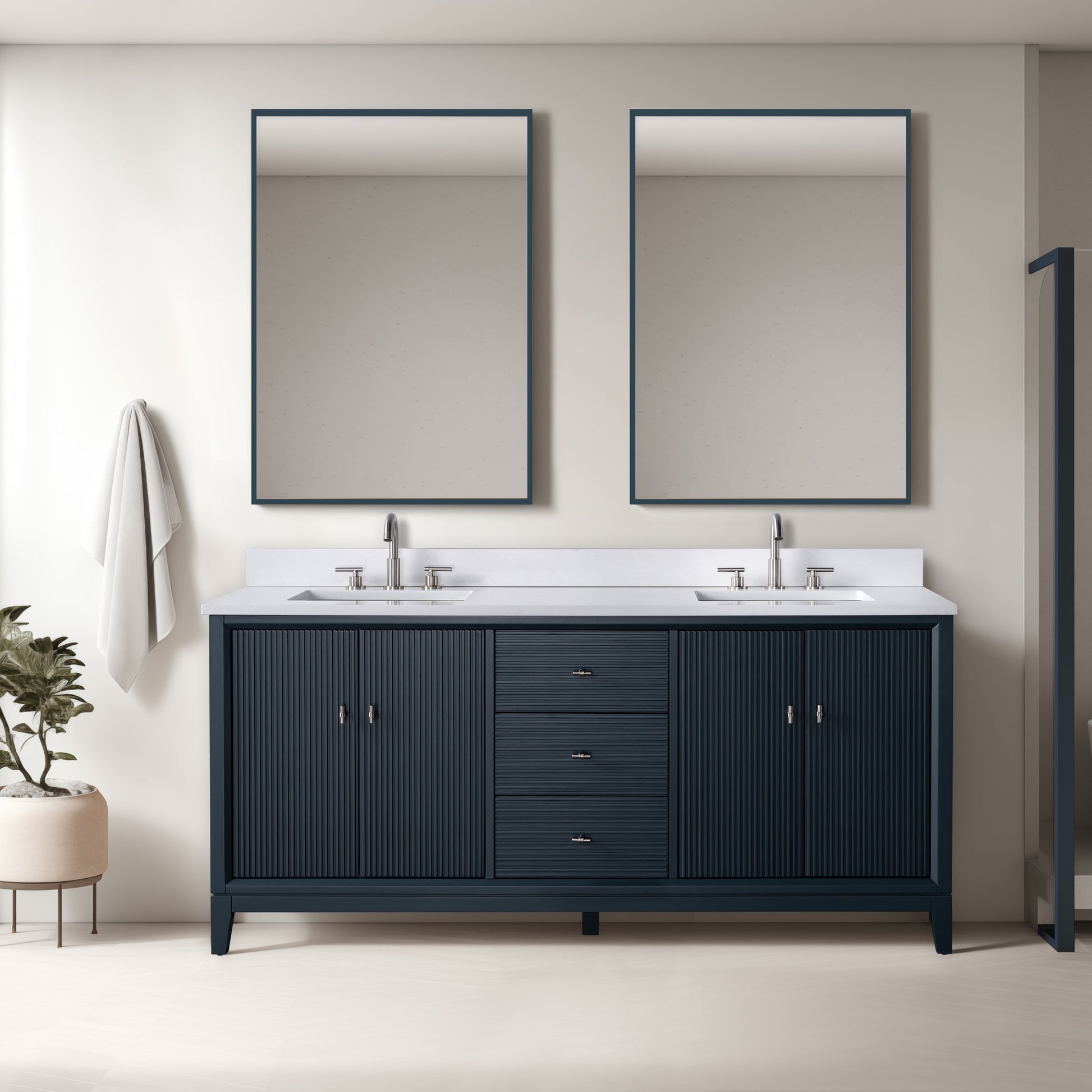 Linear Vintage Spruce Blue / Brushed Nickel