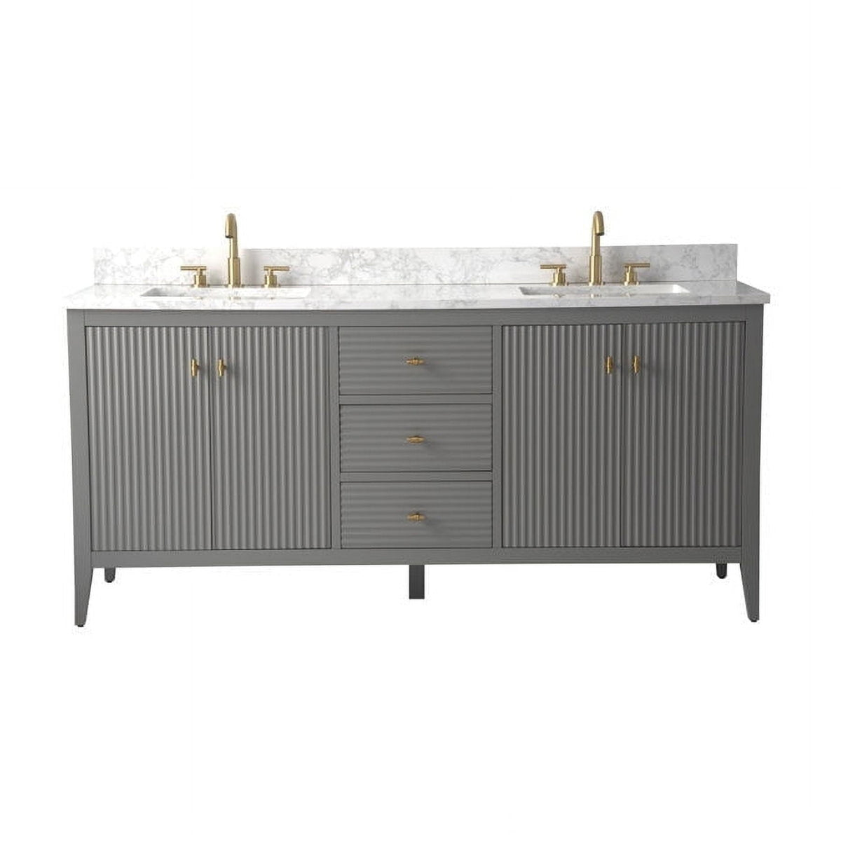 Linear Cashmere Gray / Golden Brushed