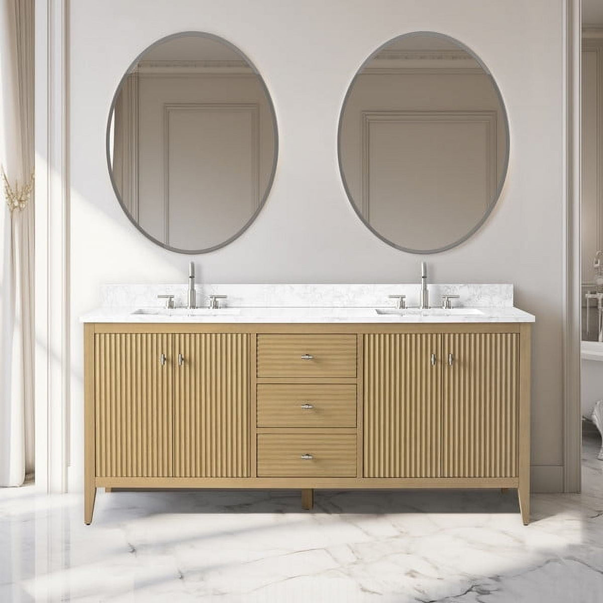 Linear Natural Oak / Brushed Nickel