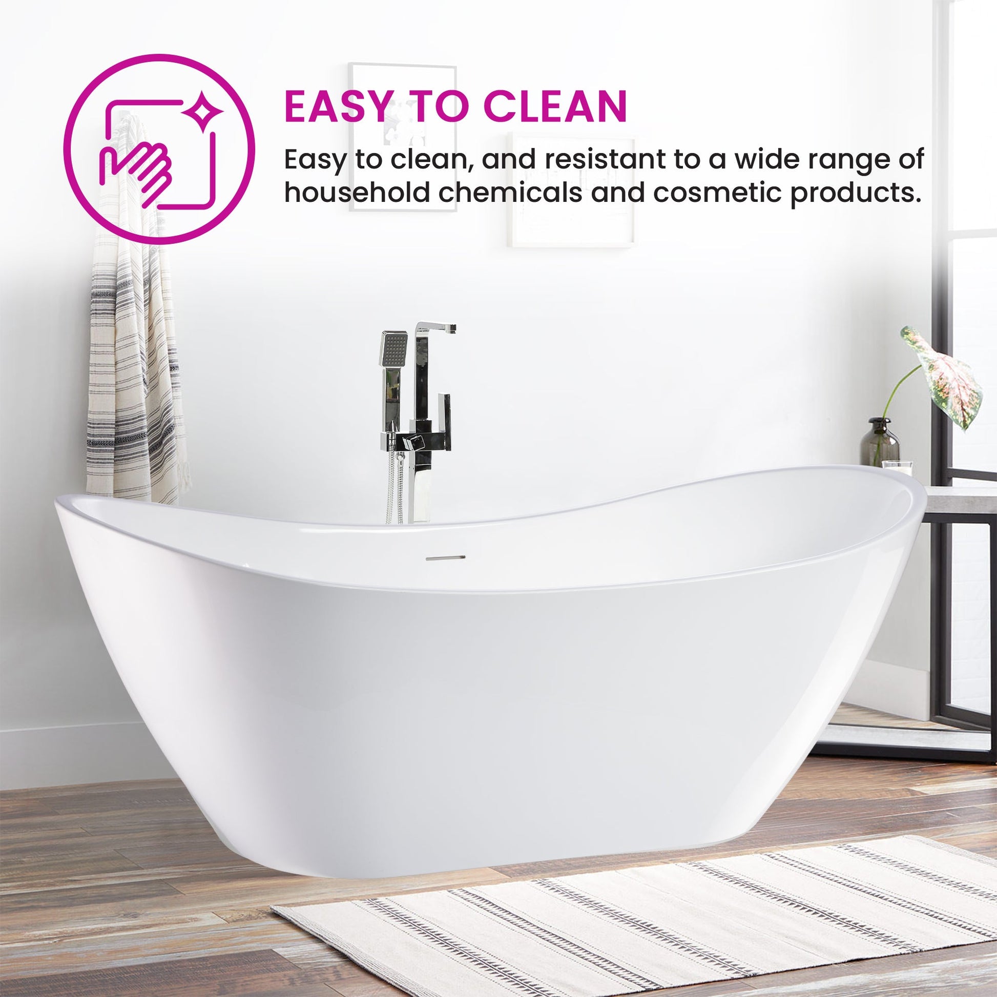 White / Integrated Overflow