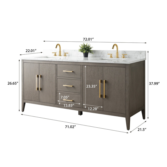 Driftwood Gray / Golden Brushed