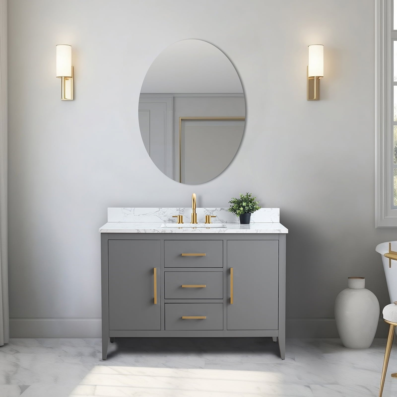 Cashmere Gray / Golden Brushed