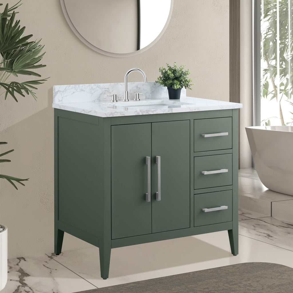 Vintage Green / Brushed Nickel