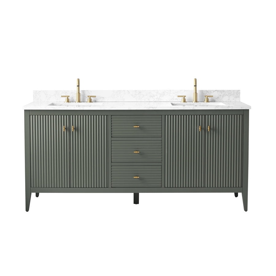 Linear Vintage Green / Golden Brushed