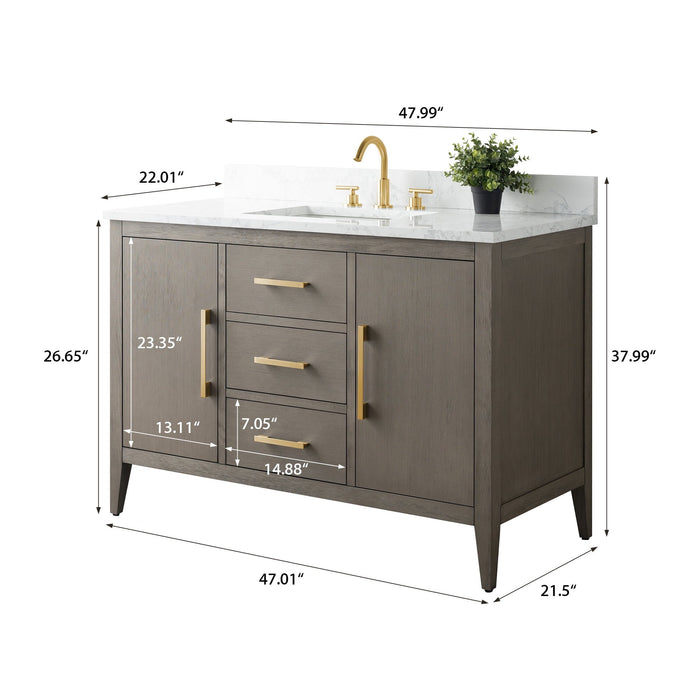 Driftwood Gray / Golden Brushed