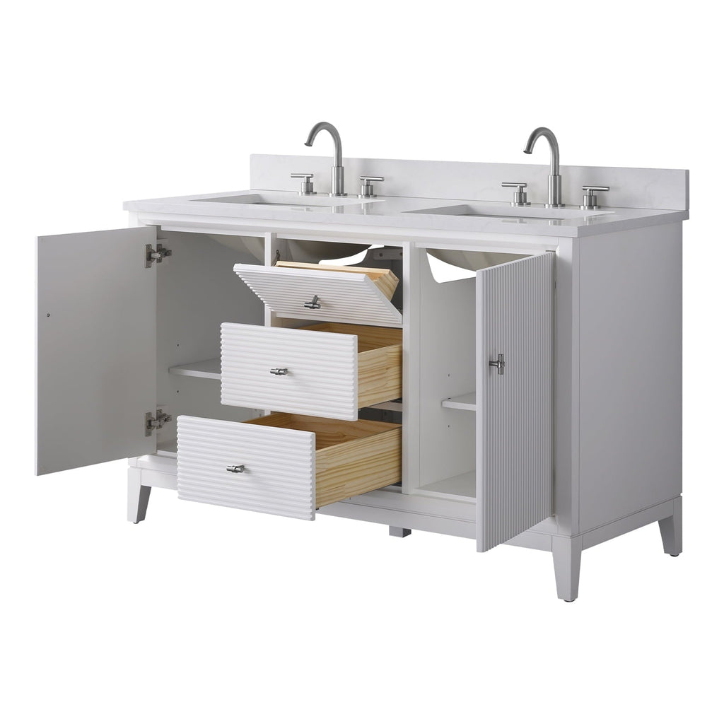 Linear White / Brushed Nickel