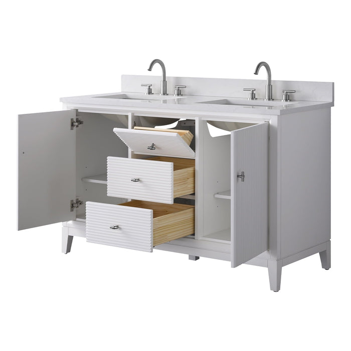 Linear White / Brushed Nickel