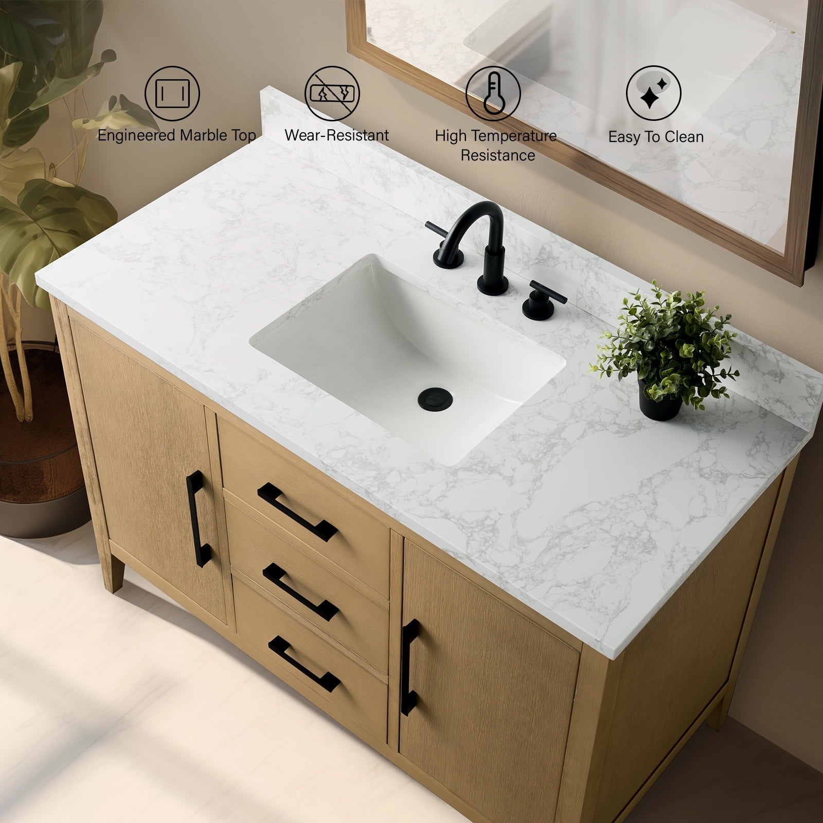 Natural Oak / Matte Black