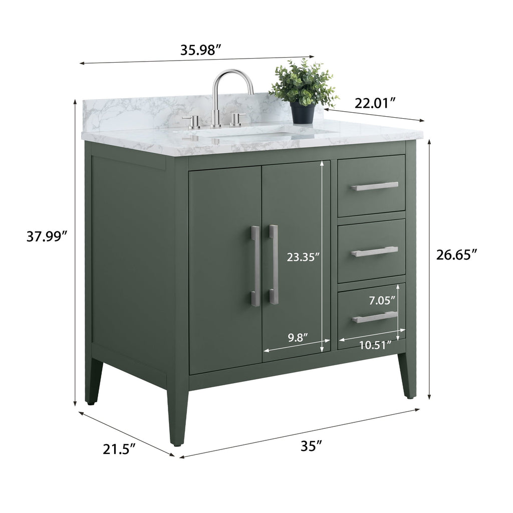 Vintage Green / Brushed Nickel