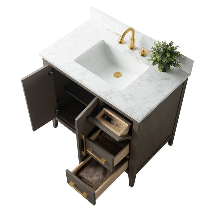 Driftwood Gray / Golden Brushed