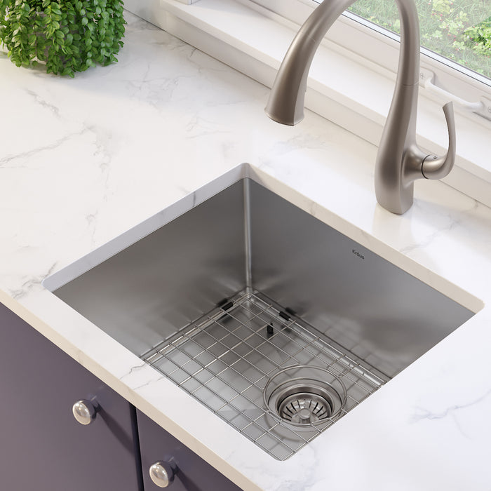 Kraus Standart PRO 21" x 18" Under-Mount Single Bowl Stainless Steel Kitchen Sink