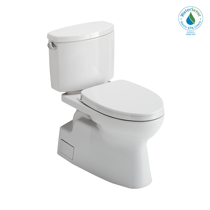TOTO Vespin II Two Piece Elongated 1.28 GPF Universal Height Toilet with Cefiontect and Ss124 Softclose Seat - Washlet+ Ready