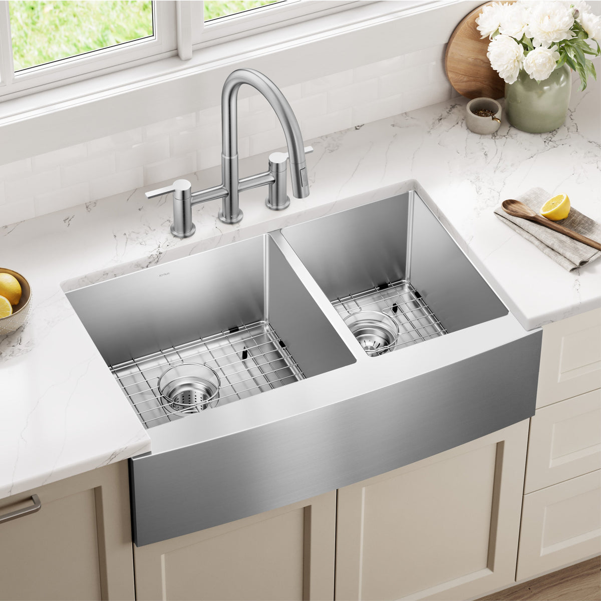 Stainless Steel / Double Bowl 60/40