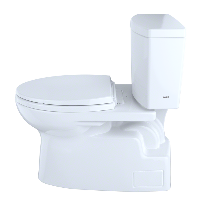 TOTO Vespin II 1G Two Piece Elongated 1.0 GPF Universal Height Skirted Toilet with Cefiontect and Right Hand Trip Lever