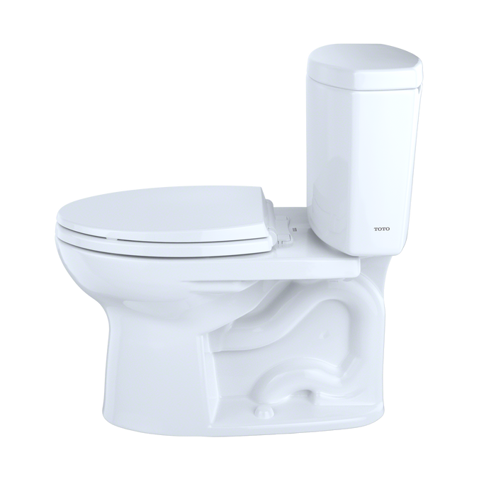 TOTO Drake II Two Piece Elongated 1.28 GPF Universal Height Toilet with Cefiontect