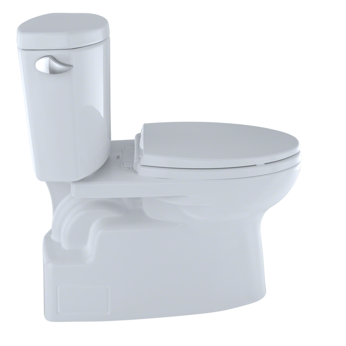TOTO Vespin II Two Piece Elongated 1.28 GPF Universal Height Skirted Design Toilet with Cefiontect