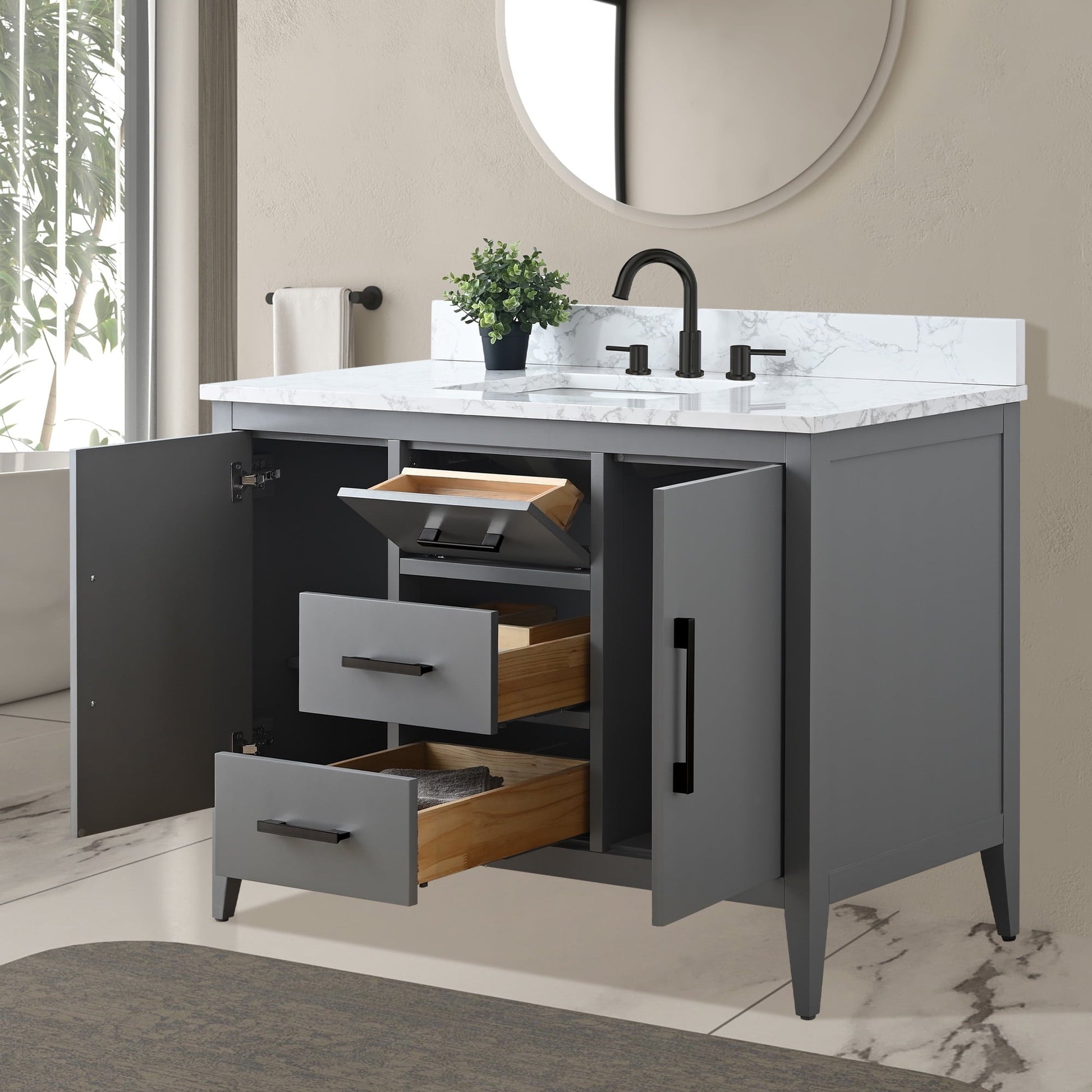 Cashmere Gray / Matte Black