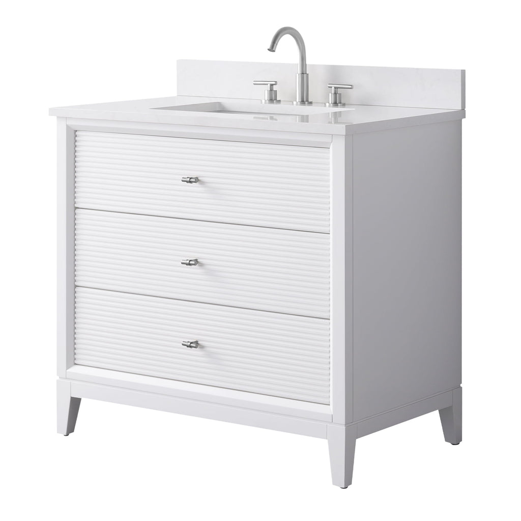 Linear White / Brushed Nickel