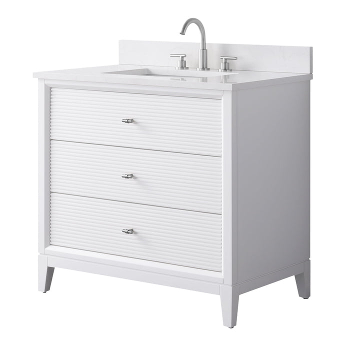Linear White / Brushed Nickel