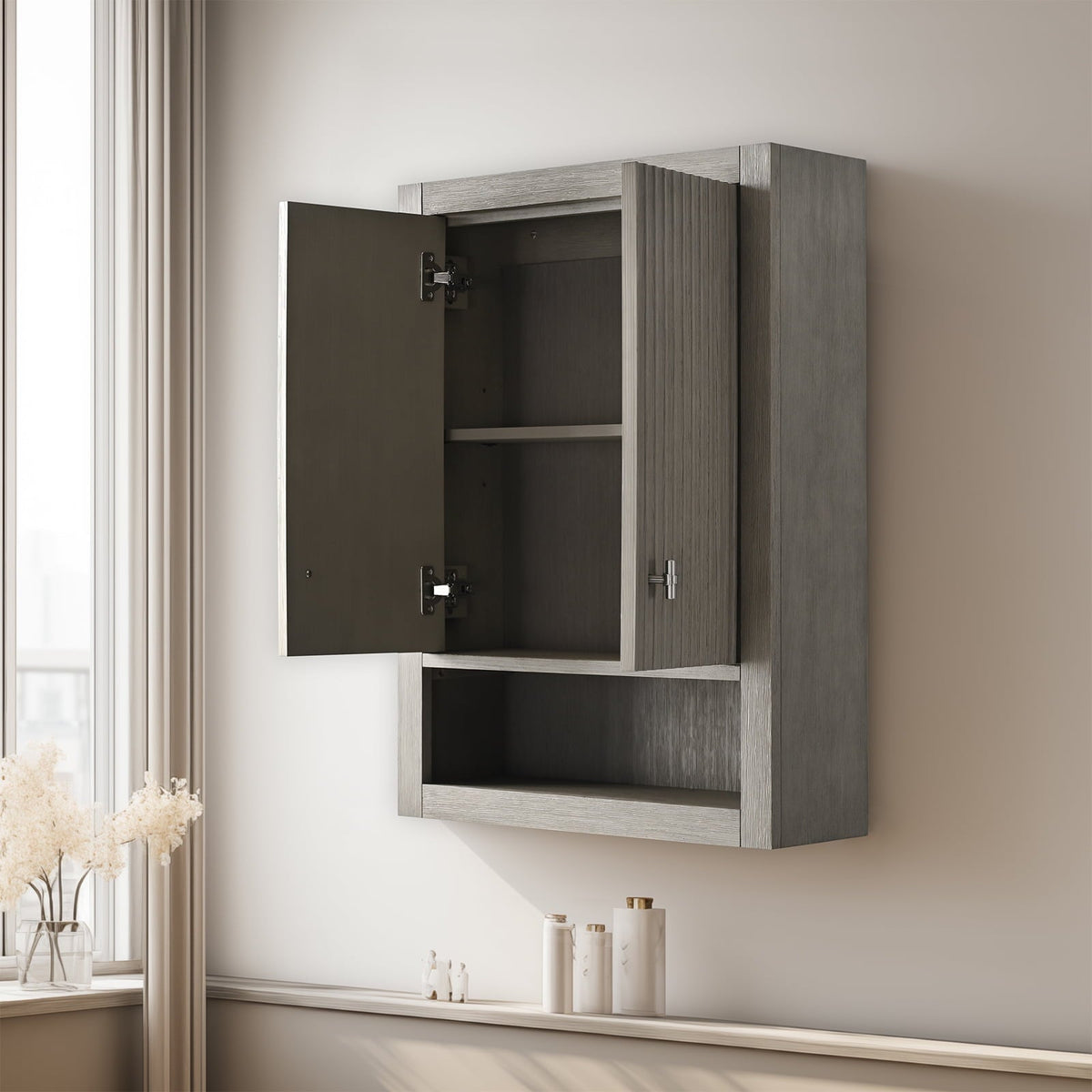 Linear Driftwood Gray / Brushed Nickel