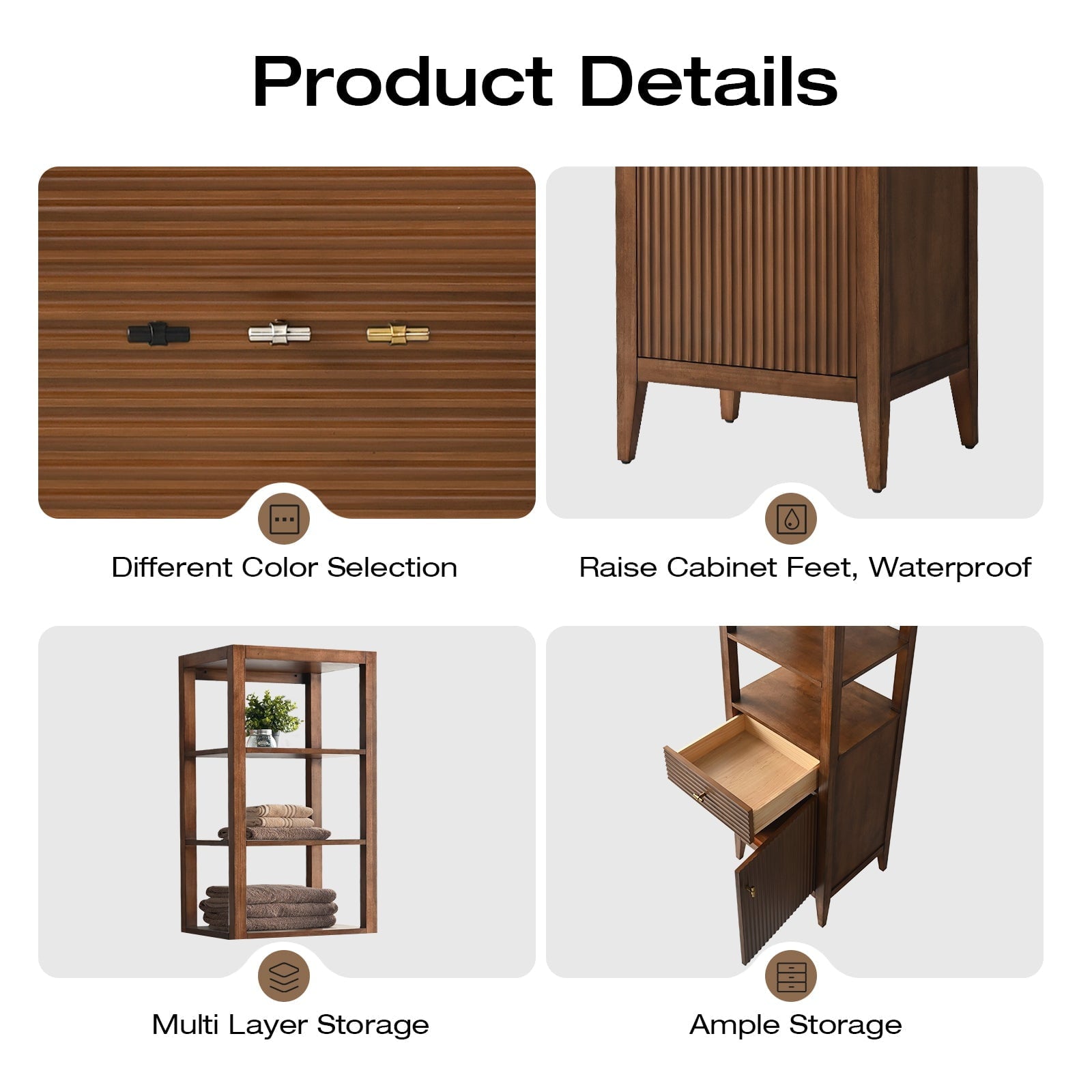 Linear Walnut / Golden Brushed