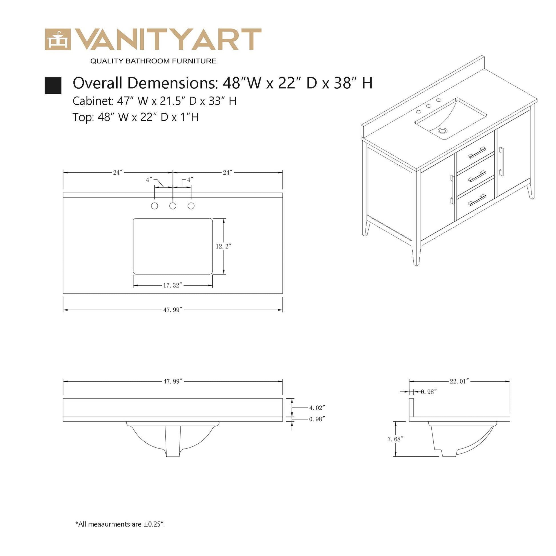 Natural Oak / Golden Brushed